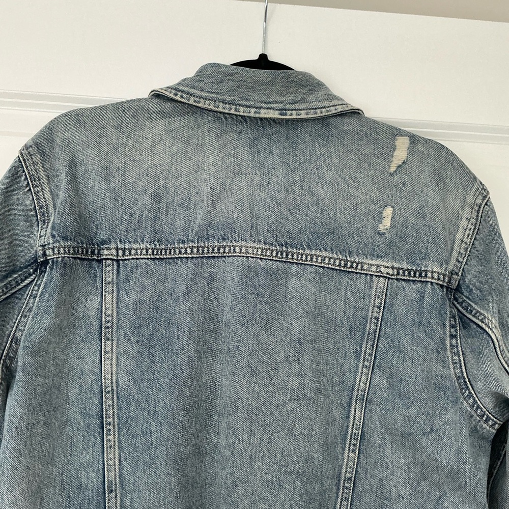 Lucky Brand Oversized Denim Jacket Unisex Size Small - Picture 7 of 8